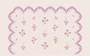 Cath Kidston Stitch In Time Pink Fixed Size Mural Print to order