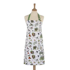 Garden Birds Animal Print 100% Cotton Apron