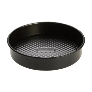 Prestige Inspire Black Round Carbon Steel Durable Non-Stick Loose Base Sandwich Pan 8"