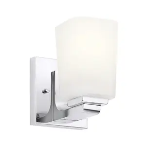 Luminosa Kichler Roehm Bathroom Wall Lamp Polished Chrome, IP44