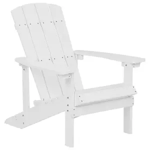 Beliani Retro Garden Chair ADIRONDACK White