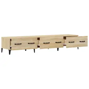 Berkfield TV Cabinet Sonoma Oak 150x34,5x30 cm Engineered Wood