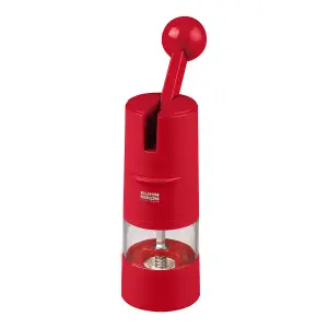 Kuhn Rikon Ratchet Grinder for Salt, Pepper and Spices - Red