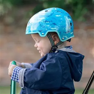 Micro Children's Classic Helmet: Metallic Blue Small 48-54cm Micro Scooters