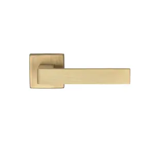 Techna Latch Door Handle (Set of 2) Antique Brass