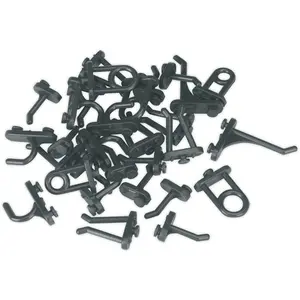 30-Piece Assorted Tool Pegboard Hook Set for Garage and Workshop