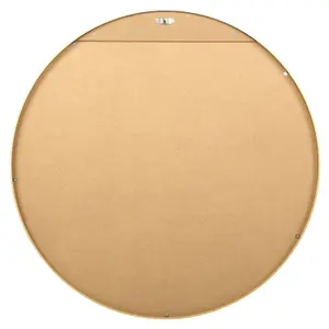 Pandora - Round Wall Mirror - 80x80 cm (Gold)