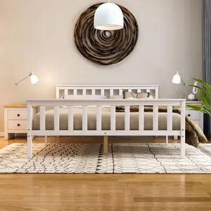 Vida Designs Milan Bed Frame White / Kingsize (5')