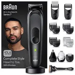 Braun All-In-One Style Kit Series 7 Mgk7491, 17-In-1 Everyday Grooming Kit For Men