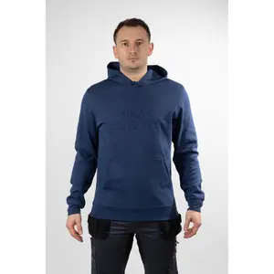 Hard Yakka - Embossed Pullover Hoodie - Blue - Hoodie - L