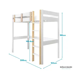 Una Highsleeper Cabin Bed in Classic White