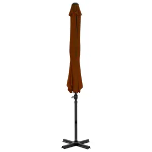 Berkfield Cantilever Umbrella with Aluminium Pole Terracotta 300 cm