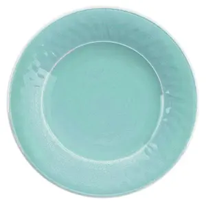 Purely Home Crackle Turquoise Melamine Dinner Plate