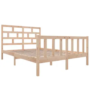 Berkfield Bed Frame Solid Wood Pine 160x200 cm