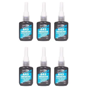 Bond-It A43 Threadlock Industrial Adhesive 25ml Pack of 6