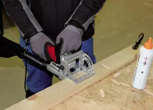 Einhell Biscuit Jointer Powerful 860W With 90 Degree Tilt 14mm Router Depth Solid Aluminium Design TC-BJ 900