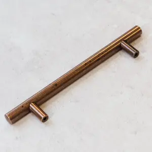 128mm Antique Copper Bar Handle