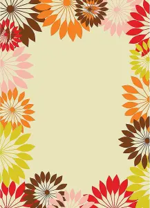 Wallpops Multicolour Floral Peel & Stick Wall Sticker Note Message Board