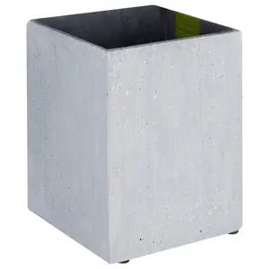 Maison by Premier Polyresin Vase Grey Polyresin Small Square Vase