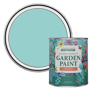 Rust-Oleum Teal Satin Garden Paint 750ml