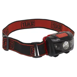 Sealey Head Torch 3W SMD & 2 Red LED 3 x AAA Cell HT03LED