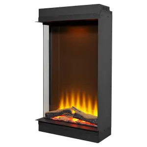 Acantha Aspire 50 Portrait Corner View Media Wall Electric Fire