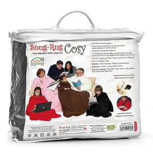 Snug Rug Cosy Sleeved Blanket With Sleeves and a Handy Pouch Pocket - Slate Grey