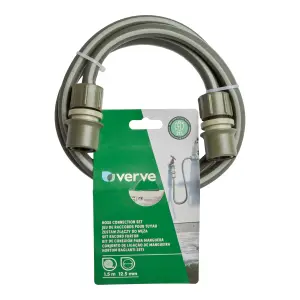 Verve Green 5-layer braided hose pipe (D)½" x (L)1.5m