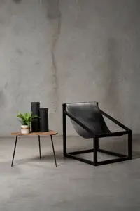 Interiors by Premier Kendari Black Cubic Frame Chair