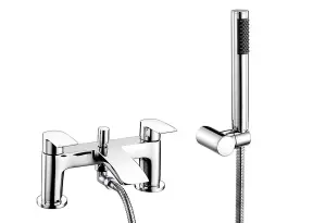 Aquarius Arc Bath Shower Mixer Tap inc Kit Chrome