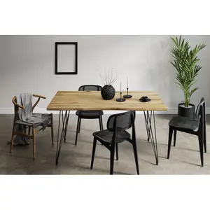 Marquand Rectangular Dining Table Untreated Wood / 79H x 120L x 90W cm