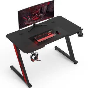 Ergonomic Gaming Computer Desk Black / 75cm H x 120cm W x 60cm D