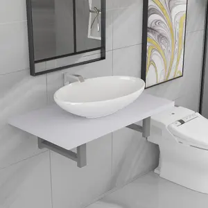 Berkfield Two Piece Bathroom Furniture Set Ceramic White