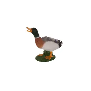 Terrastyle White, Brown, Green Resin Duck Garden ornament (H)28.5cm