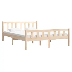 Berkfield Bed Frame Solid Wood 120x190 cm Small Double