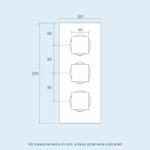 Nes Home Square Concealed Thermostatic Mixer Valve Hand Held 300mm Shower Head Set