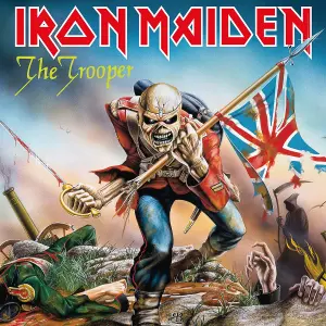 Iron Maiden Trooper Framed Canvas Print Multicoloured (40cm x 40cm)