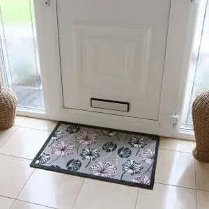 JVL Mega Machine Washable Doormat and Runner, Dandelion Seeds