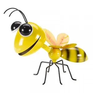 Large Metal Bee Garden Ornament