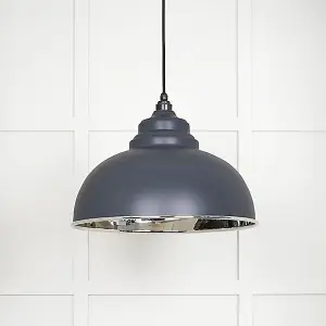 Smooth Nickel Harborne Pendant in Slate