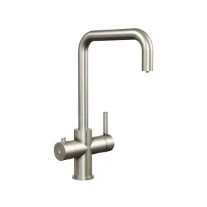 3 in 1 Instant Hot Water Kitchen Sink Tap, Tank and Filter - Brushed Steel - Balterley