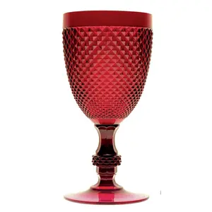 Diamond 390ml Goblet Set (Set of 6) Red