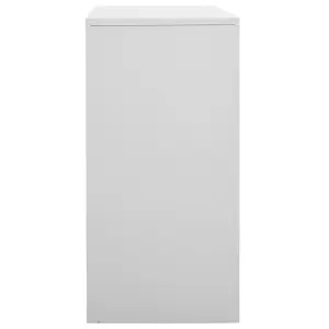 Berkfield Locker Cabinets 2 pcs Light Grey 90x45x92.5 cm Steel