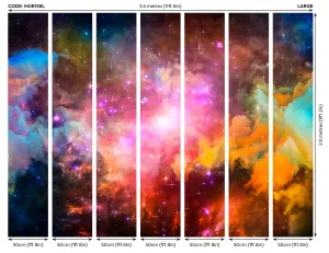 Origin Murals Space Galaxy Stars Matt Smooth Paste the Wall Mural 350cm wide x 280cm high