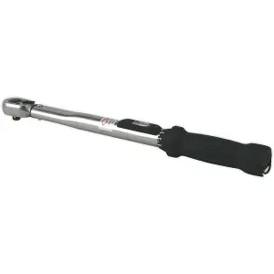 Professional Locking Micrometer Torque Wrench - 3/8" Drive with Calibration and Flip Reverse Feature