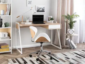 Home Office Desk with Storage White QUITO