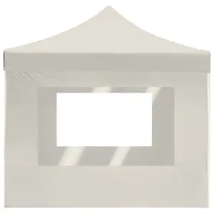 Berkfield Professional Folding Party Tent with Walls Aluminium 4.5x3 m Cream