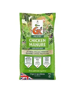 Vitax 6X Natural Poultry Chicken Manure Pellets Organic Plant Feed Lawn Veg 20kg