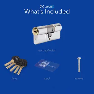 XFORT COLOSSUS 3 Star Kitemarked Euro Cylinder Lock 45EX/45 (90mm)