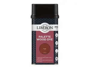 Liberon Palette Teak Wood Dye 250ml for Interior Wood Finishing